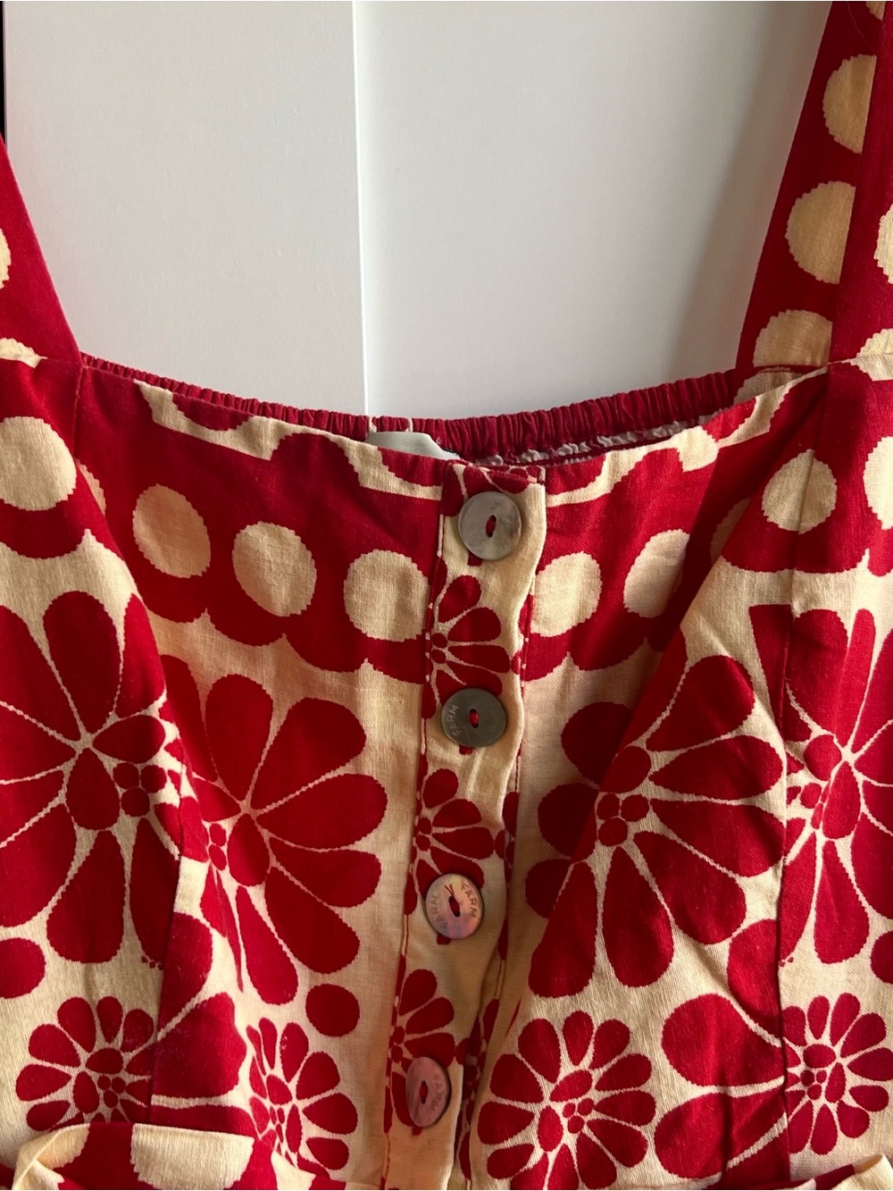 FARM RIO Red Romper Size L - Picture 4 of 10